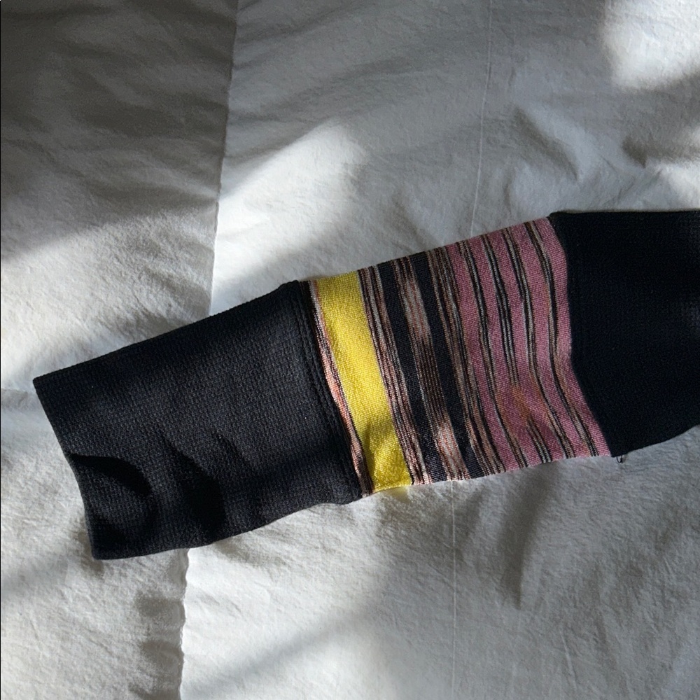Free People Black, Pink, and Yellow Turtleneck Sweater - Picture 3 of 10